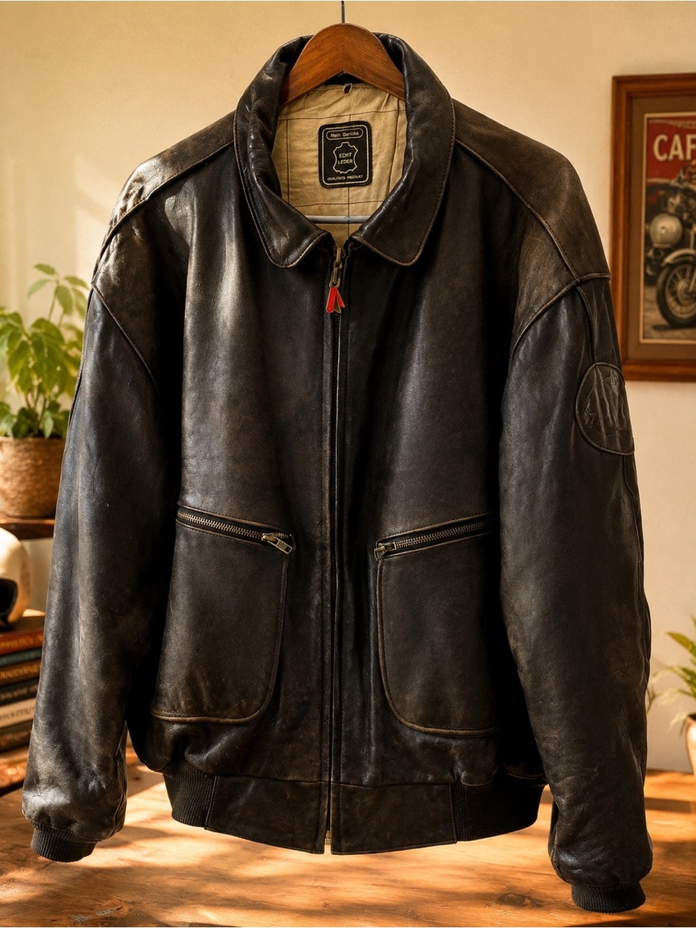 Vintage Hein Gericke Bomber Jacket - Genuine Leather - 1990